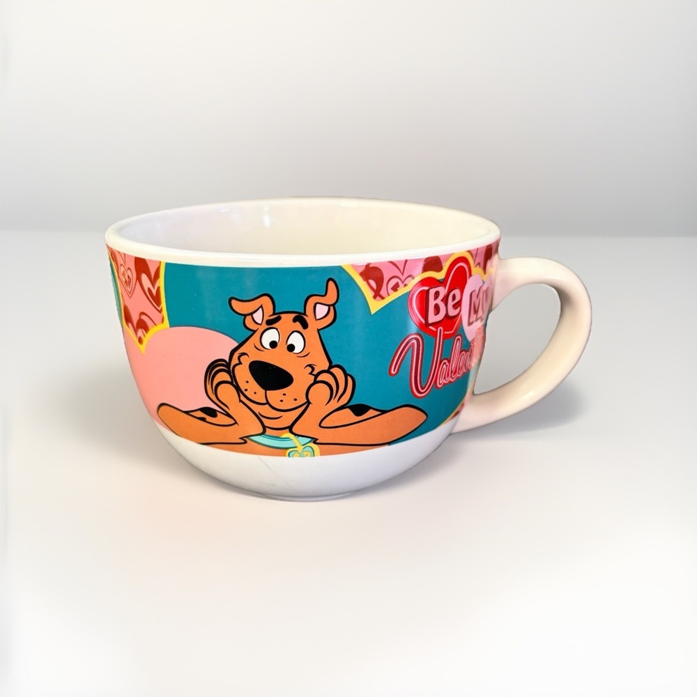 Scooby Doo Soup Mug "Be My Valentine" Holiday, Sweetheart Gift Coffee Cup